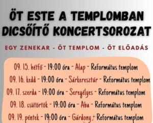 Öt este a templomban 