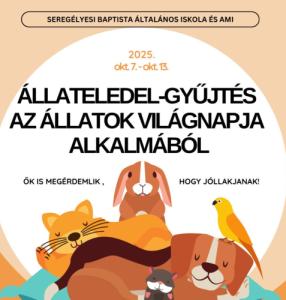 Állateledelt gyűjtünk 