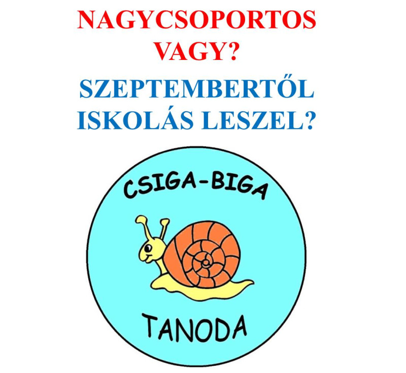 Idén is indul a Csiga-Biga Tanoda! 