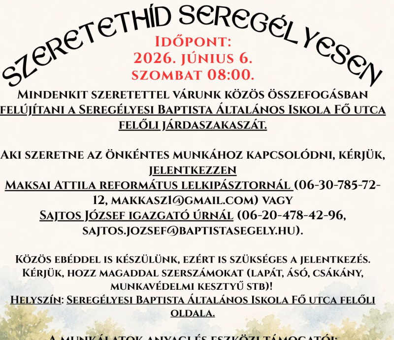 A járdánk felújítása a tét! 