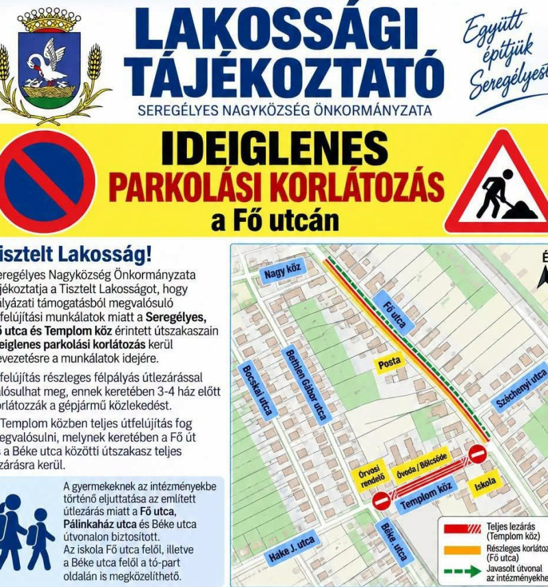 Figyelem, korlátozások! 